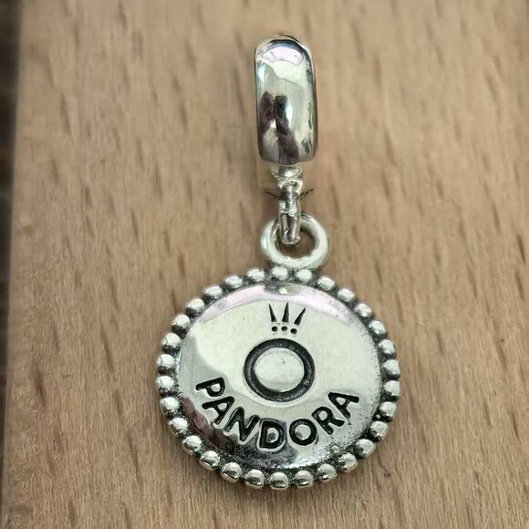 Pandora Engraving Pyramid Black Charm Pendant, S925 Silver Bracelets - Picture 2 of 4